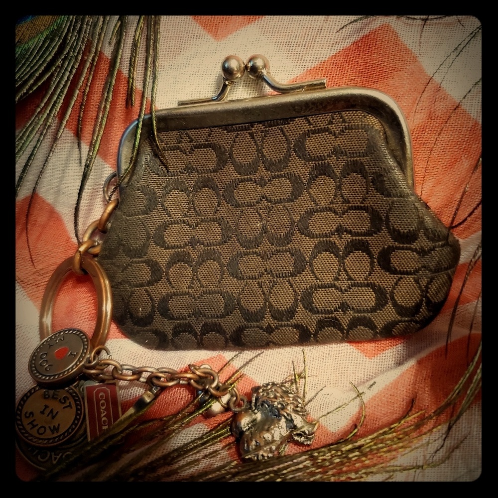 COACH MINI WALLET KEYCHAIN